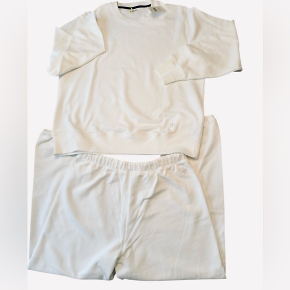 NWT Tory Burch Relaxed Heavy French Terry Crew and Jogger Set - Picture 5 of 13